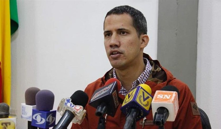El autoproclamado presidente interino de Venezuela, Juan Guaidó. Foto: Agencia Anadolu